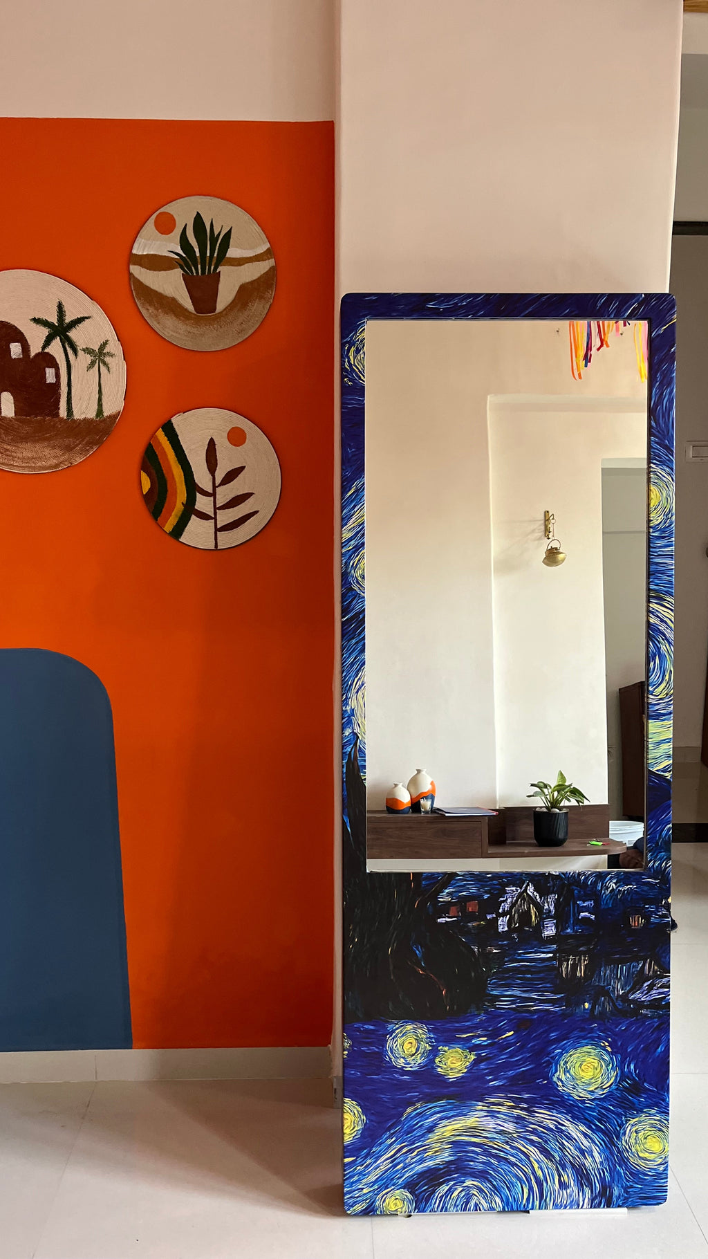 AYNA - Wall Mirror With Van Goh Inspired Frame