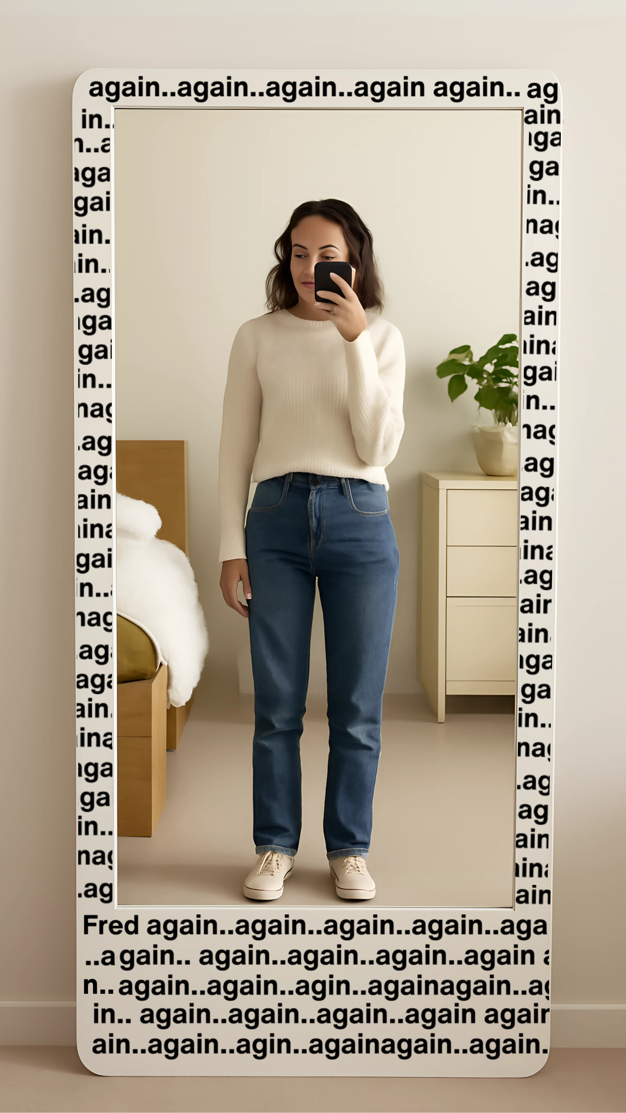 AYNA - Wall Mirror With Fred Again Inspired Frame