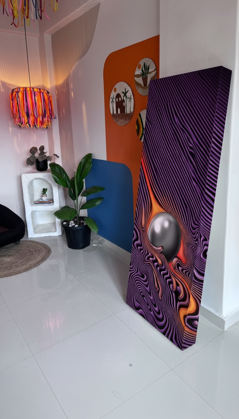 AYNA -  Wall Mirror With Tame Impala Inspired Frame