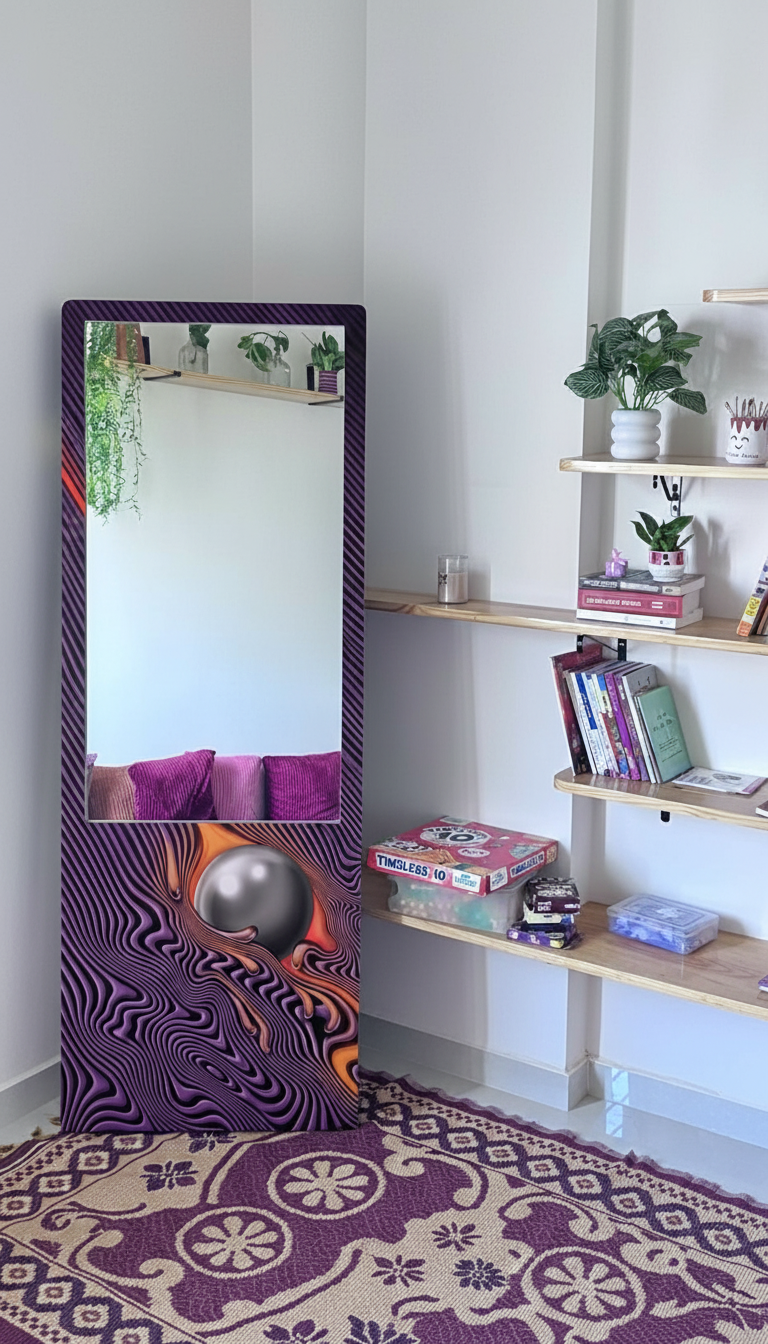 AYNA -  Wall Mirror With Tame Impala Inspired Frame